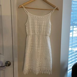 chiffon silk wedding dress Kingsly Crochet Maxi Dress main image 1